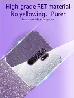 Allecto Plus - Beschermhoes voor Xiaomi Redmi 9 - Slank Ontwerp - Siliconen - TPU - Schokbestendig - Anti-kras - Stijlvolle Sticker - Zwart — thumbnail 2