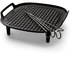 Philips Grill Set Airfryer Accessoire - HD9926/00 - Geschikt voor Philips - Grillplaat met 4 spiesen — afbeelding 1
