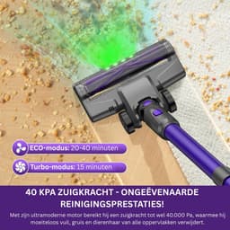 MKSS® Stofzuiger draadloos - Steelstofzuiger Snoerloos - Tapijtreiniger — thumbnail 4