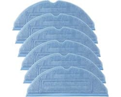 Set van 6 vervangende doekjes - herbruikbaar en wasbaar - microvezel mopvervangingsdoek - GESCHIKT voor Roborock S7、S7 S、 S7 MaxV、S7 MaxV Plus、MaxV Ultra、S7+、S7 Pro Ultra、T7 Plus、T7S、T7S Plus、G10、G10S、G10S PRO、G10S PURE - Stofzuiger - 6 stuks