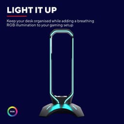 Trust GXT 265 Cintar RGB Headset Standaard - Gaming headset houder – Koptelefoon standaard – RGB-verlichting – Zwart — thumbnail 2