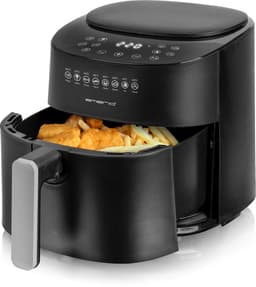 Emerio Airfryer XL 1300W - 4,5 Liter Heteluchtfriteuse - Regelbare thermostaat 40ºC tot 220ºC - 8 Kookprogramma's - AF-129369 Zwart — thumbnail 1