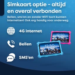 AngelTech Kindertablet PRO MAX - Android 15 - 4+3GB RAM - 64+64 GB - Snelle 8 Inch Kindertablet - Vanaf 3 Jaar - Perfect Voor School - Ouderlijk Toezicht - Ook Voor Volwassenen - 360° Fidgy Beschermhoes - Blauw — thumbnail 5