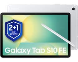 Samsung Galaxy Tab S10 FE - WiFi - 128GB - Silver + 1 jaar extra garantie — afbeelding 1