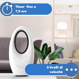 Torenventilator - Stijlvol en Ruimtebesparend Design - Krachtige en Geruisloze Luchtcirculatie - Meerdere Snelheden en Oscillatiefunctie - Met Timer en Bedieningselementen - Ideaal voor Thuis of op Kantoor — thumbnail 2