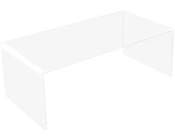 Beeldschermstandaard - Monitorstandaard - Plexiglas Standaard - Bureaulade Organizer - 40x30x15cm