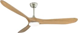 Nivard Plafondventilator - Met Verlichting - Plafond Ventilator - Met Lamp - Plafonniere Met Ventilator - Met Licht - Stijl F - 150cm — thumbnail 1