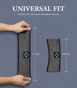 RFWR® Slaapkoptelefoon met hoofdband – Draadloze Bluetooth-koptelefoon voor een comfortabele slaapervaring, perfect voor training en reizen — thumbnail 5