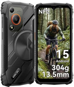 OSCAL MARINE 1 Robuuste Smartphone - 12GB RAM - 128GB ROM - 5100mAh - 6.56 Inch - IP68 Waterdicht - Dual SIM - Android 15 - NFC - Zwart — thumbnail 1