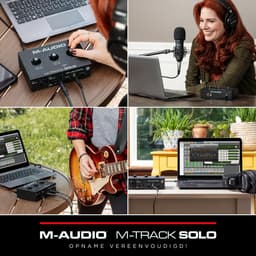 M-AUDIO M-Track Solo USB Audio Interface voor opnemen, streamen en podcasten met XLR-, lijn- en DI-ingangen, plus een softwaresuite inbegrepen — thumbnail 5