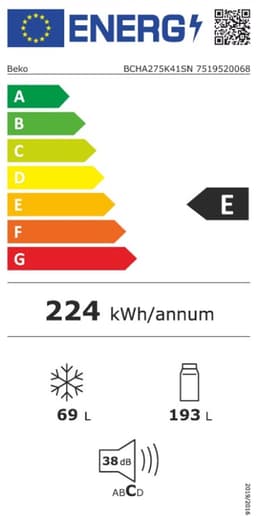 Beko BCHA275K41SN -Inbouw Koel- vriescombinatie — thumbnail 20