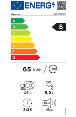 Siemens SN25ZI08CE - iQ500 - Vrijstaande Vaatwasser - Zeer stil - RVS - Zeolith droogsysteem: sneller droog met minder energie - Home Connect - varioSpeed Plus je vaat tot wel drie keer zo snel schoon — thumbnail 7
