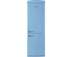 Fram FC-VRR341BLE++ Koel-vriescombinatie – Retro Design – 340 L – LED Verlichting – Vochtigheidsregeling – Mechanische Bediening – 5 Jaar Garantie – Blauw