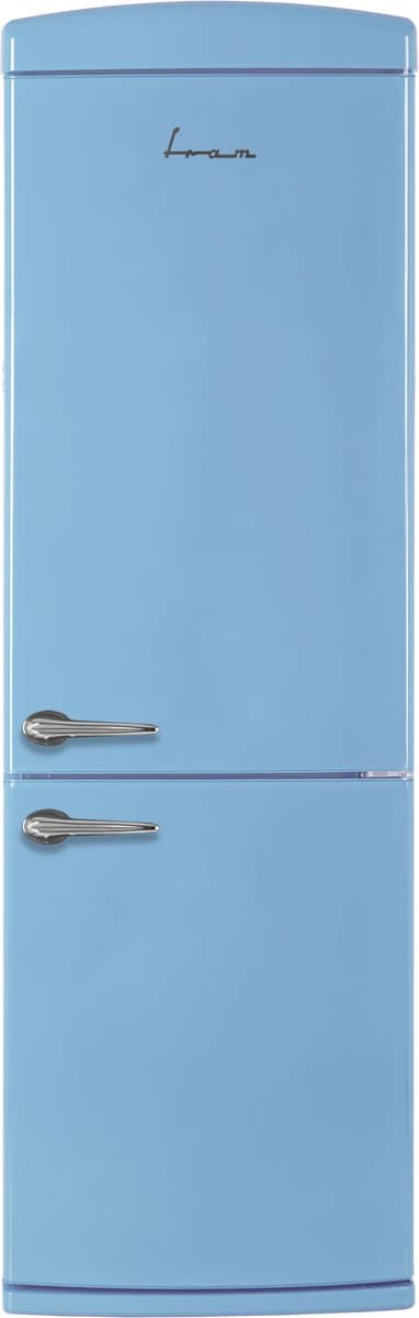 Fram FC-VRR341BLE++ Koel-vriescombinatie – Retro Design – 340 L – LED Verlichting – Vochtigheidsregeling – Mechanische Bediening – 5 Jaar Garantie – Blauw — afbeelding 1