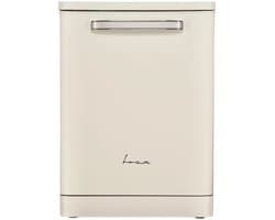 Fram FDW-VRR606BGE – Vrijstaand Vaatwasser – 12 Standen – 6 Wasprogramma’s – Retro Design – LED-Display – Halve Belading – AquaStop – 5 Jaar Garantie – Crème