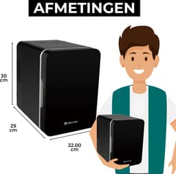 Denver Mini Koelkast - Koelen en Verwarmen - Skincare fridge - 12v Auto aansluiting - MFR404 — thumbnail 6