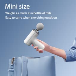 Mini Deep Tissue Massage Gun, Elektrische Spiermassager voor de Rug, Kleine Draagbare Reismassager, Massager voor Nekpijnverlichting, Groen — thumbnail 5