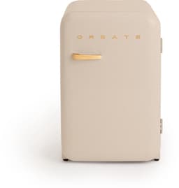 CREATE - Koelkast in retrostijl - Zand - Handvat Hout - FRIDGE RETRO 107L — thumbnail 1