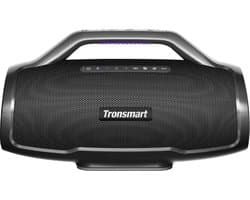 WNHB® Bluetooth luidspreker draadloos 130W - waterdicht met 3-weg geluidssysteem gitaaringang en app-bediening - zwart