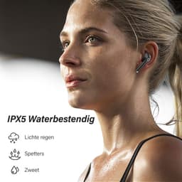 Nubex® Draadloze Oordopjes met Oplaadcase - Bluetooth - Sport Earbuds - Oortjes - Zwart — thumbnail 2