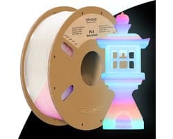 Eryone Rainbow Glow in the Dark - PLA 1Kg 1,75mm - Voor 3D-printer & 3D-pen - Regenboog Filament