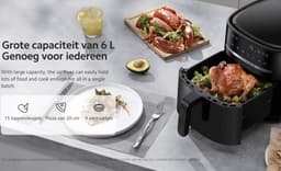 Xiaomi Airfryer - Heteluchtfriteuse - 6.5 Liter - 1500 Watt - Zwart — thumbnail 5