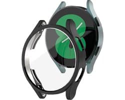 Strap-it TPU beschermhoes geschikt voor Samsung Galaxy Watch 4 – 44mm (zwart) – stevige smartwatch case met kras- en stootbescherming