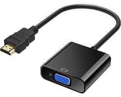 HDMI Naar Vga Adapter - Hdmi Verloop - PC Laptop Naar Vga Scherm Of Projector - 20cm