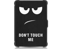 Hoesje Geschikt voor Kobo Clara HD Hoes Book Case - eReader Hoes Geschikt voor Kobo Clara HD Hoesje Book Cover - Don't Touch Me