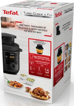 Tefal Turbo Cuisine & Fry CY7788 - Multicooker - Airfryer - 7L - One-Touch Programs — thumbnail 8