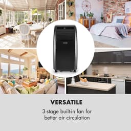 Klarstein Mobiele airconditioner met luchtafvoerslang, 4-in-1 airconditioner met ventilator, luchtontvochtiger & nachtmodus, Kleine & draagbare airconditioner voor thuis & op kantoor, Laag verbruik, 10000 BTU,0 kW voor 42 m² - voor Kantoor — thumbnail 23