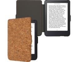 kwmobile Kurken hoesje geschikt voor Kobo Clara 2E - Beschermende e-reader Flip Cover - In lichtbruin