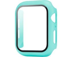 Full Body Case geschikt voor Apple Watch 45mm Series 7 / 8 | Ingebouwde Glazen Screenprotector | 360 Hoesje | Geschikt voor 45mm geschikt voor Apple Watch Series 7 / 8 groen
