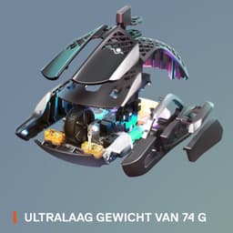SteelSeries Aerox 5 - Draadloze Gaming Muis - Zwart — thumbnail 4