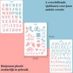 Gipsbuik XL Pakket – Met 3 Sjablonen en 12 Kleuren Verf – 5 Rollen Extra Groot en Sterk Gipsverband – Niet Toxisch- Baby Buik Zwanger — thumbnail 5