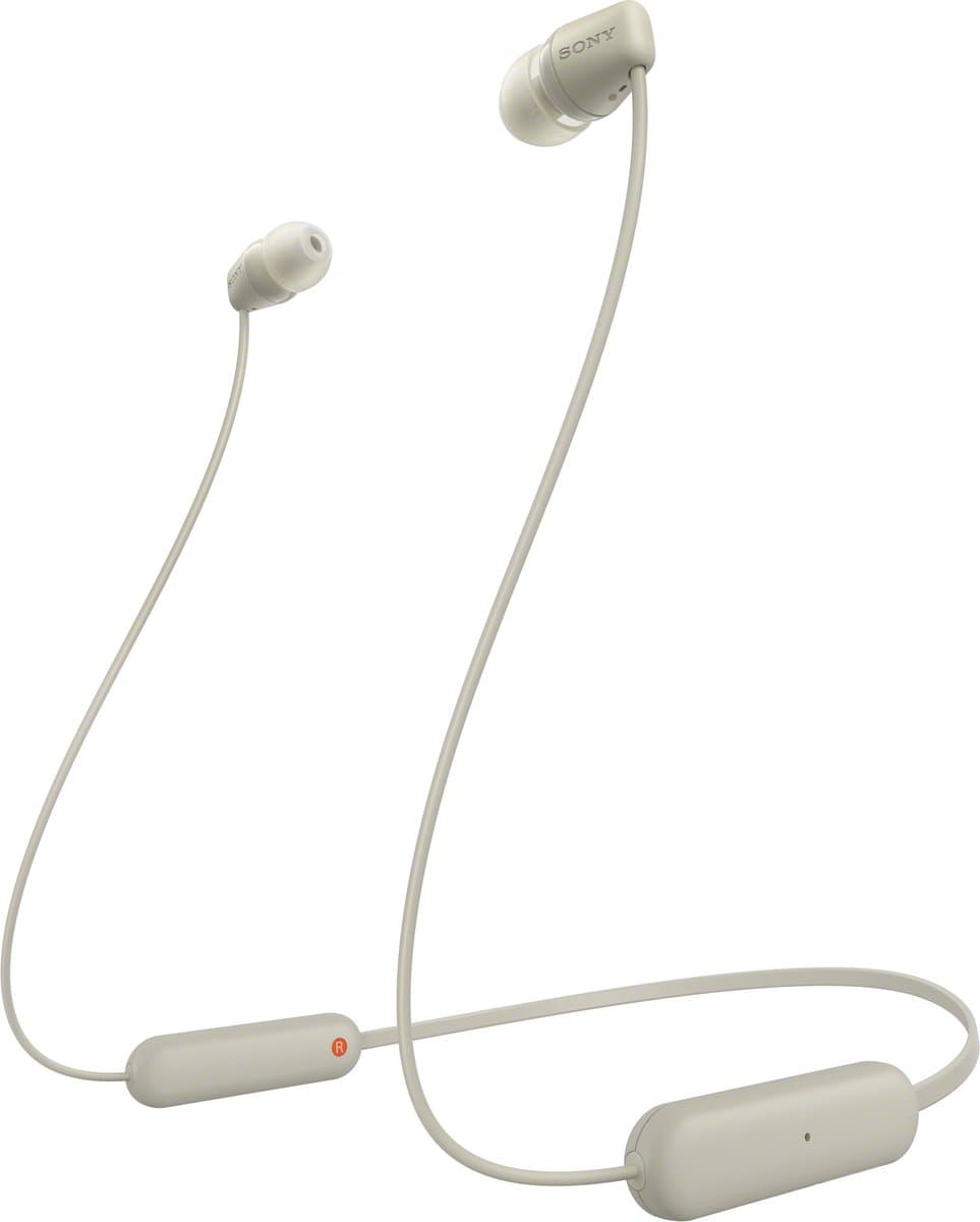 Sony WI-C100 - Draadloze oordopjes - Taupe — afbeelding 1