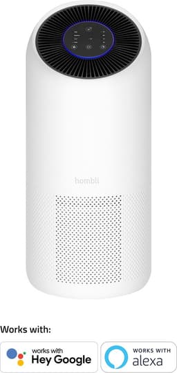 Hombli Smart Air Purifier XL – Luchtreiniger – HEPA 13 Filter en Actieve Koolstoffilter – Wifi - Bediening via App – Spraakbesturing met Google, Alexa en Siri — thumbnail 2