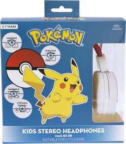 Pokémon Pokéball symbool - kinder koptelefoon - volumebegrenzing - verstelbaar (3-8j) — thumbnail 3