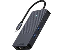 USB-C Multiport Adapter, UCM-2005 , 10-in-1, Donker Grijs
