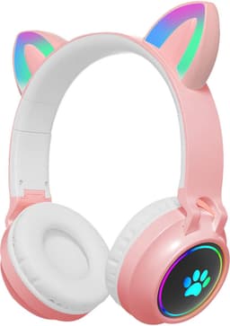 Kinder Koptelefoon-Draadloze Hoofdtelefoon-Bluetooth Koptelefoon Kinderen Met Kattenoortjes-Kinder Hoofdtelefoon Over Ear — thumbnail 1