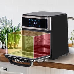 Adler AD 6309 Airfryer Oven - 13L XXL - 2500W - 8-in-1 Functies - Digitaal Touch Display - Inclusief Rotisserie en Accessoires - Zwart — thumbnail 8