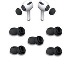 Oordopjes geschikt voor Apple Airpods Pro - Airpods Pro tips - Airpods Pro vervanging tips - 5 paar oordopjes geschikt voor Airpods Pro - Large / Zwart