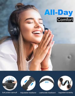 Office Headset - Koptelefoon - Hoofdtelefoon met Microfoon - USB - Licht en Comfortabel — thumbnail 4