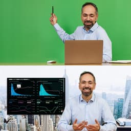 IMLI Green screen voor Game Capture |150 X 205 cm| Met achtergrondsysteem | Roll up banner - Chroma key — thumbnail 3