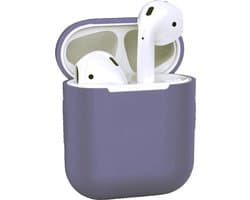 AirPods Hoesje voor Apple AirPods 1 & 2 – Blauwgrijs - Siliconen Beschermende Case