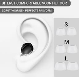 Oordopjes geschikt voor Samsung Galaxy Buds Pro - Samsung Galaxy Buds Pro tips - Samsung Galaxy Buds Pro vervanging tips - 5 paar oordopjes voor Samsung Galaxy Buds Pro - Wit / Medium — thumbnail 3