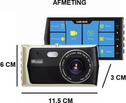 TechU™ Dashcam Voor en Achter Camera – M22 – Dashboardcamera – 4” Scherm – 170° Wijdhoeklens – G-sensor – Bewegingssensor – Parkeermodus – Loop recording – Nachtvisie – Incl. Achteruitrijcamera - voor auto — thumbnail 2