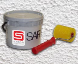 Sarom Fuoco - Barbecueverf - Betonnen barbecue - 5L - Wit - Met roller — thumbnail 2