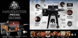 Pit Boss Navigator 550 pellet grill barbecue — thumbnail 3