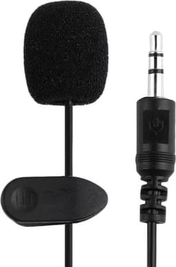 Spraakmicrofoon - Dasspeld microfoon - 3.5 mm - Laptop - PC - Geschikt voor intervieuws, opnames, handsfree bellen en Youtube videos - — thumbnail 3